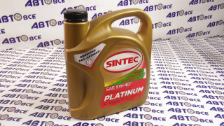 Масло моторное 5W40 (синтетика) SN/CF PLATINUM SINTEC 4L